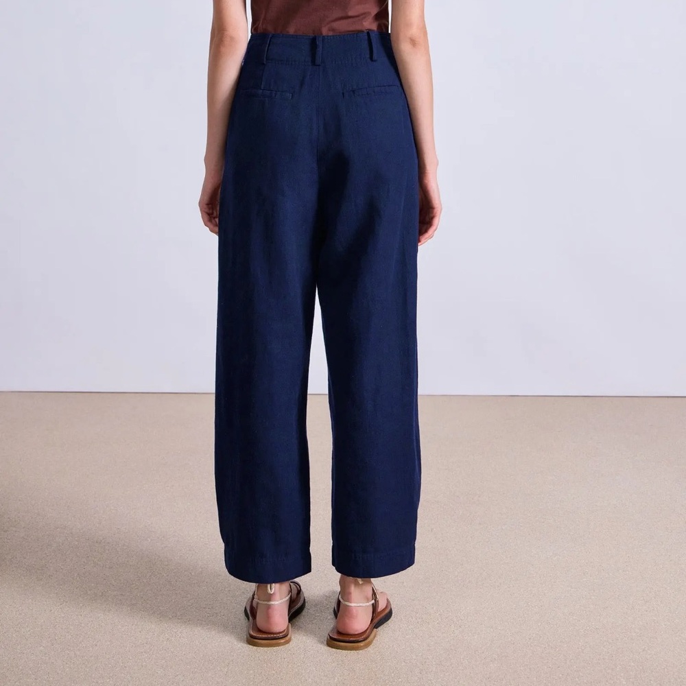 Apiece Apart Bari Crop Trouser in Indigo - Picture 3 of 9